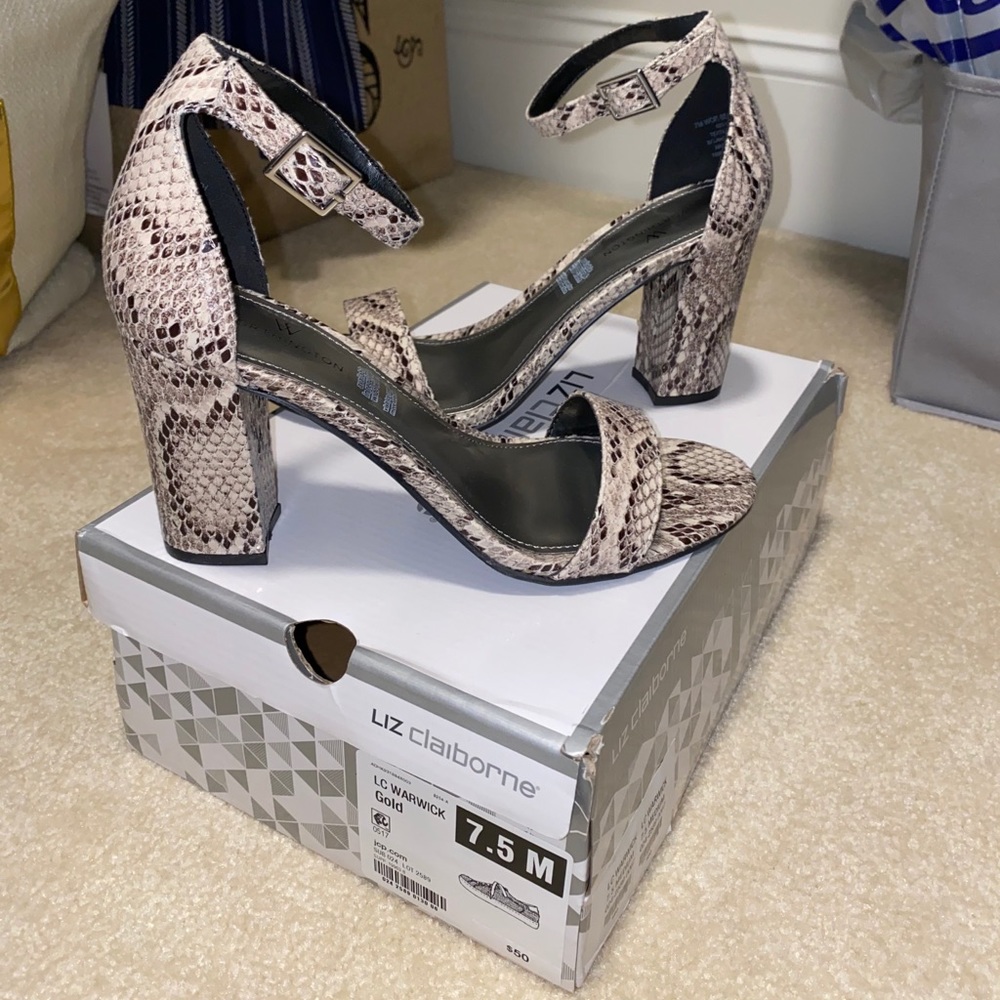 Snake Skin Pattern Heel